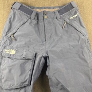 The North Face Womens HyVent Ski Snowboard Pants Blue Gray Cargo Size Small P